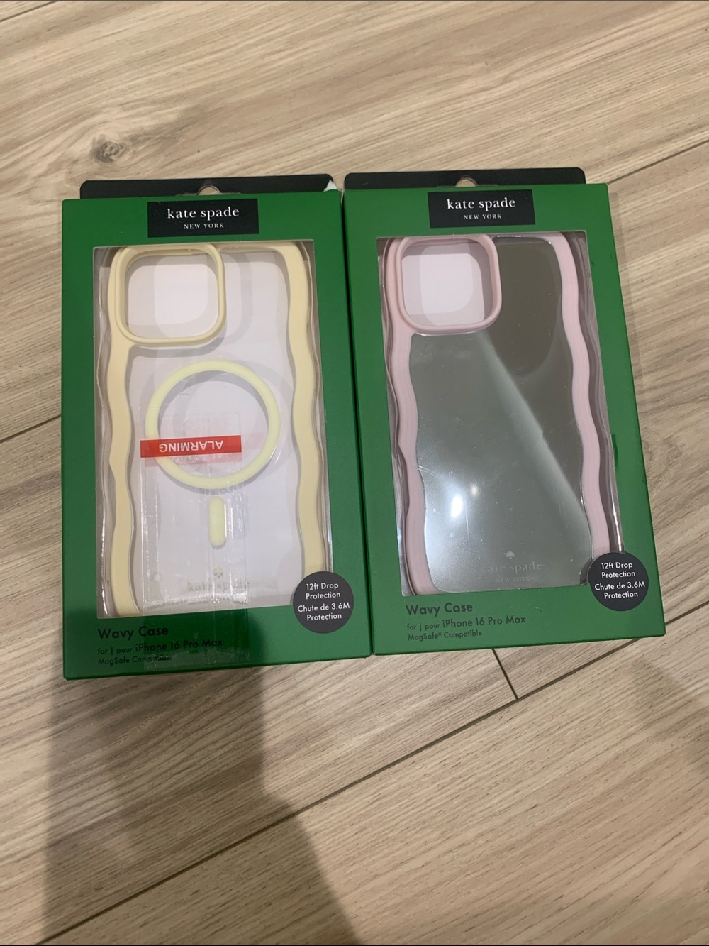 2 Kate spade Wavy Cases for iPhone 16 Pro Max